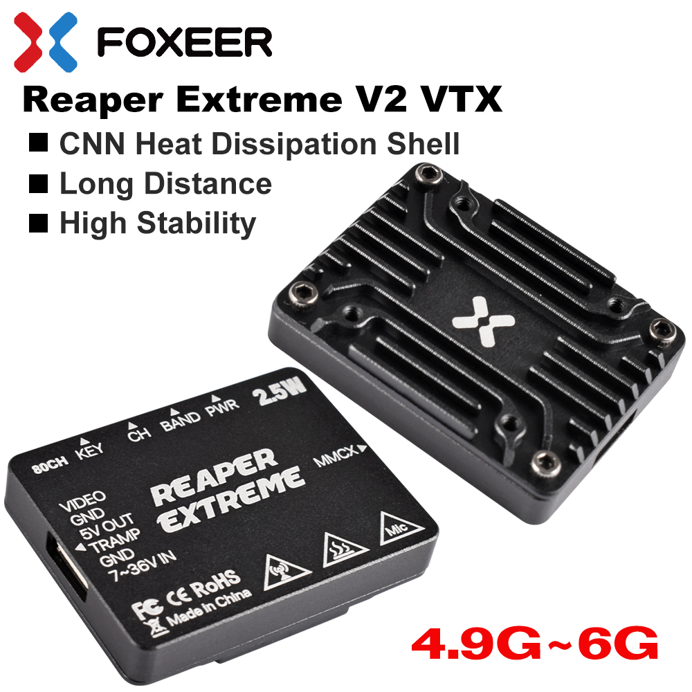 Foxeer Reaper Extreme 2.5W Vtx - جهاز إرسال فيديو FPV من فوكسير
